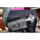 Bell & Howell 1239 XL Macro video camera with case and tripod