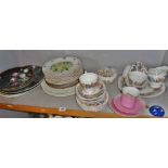 Royal Albert Flower plates, other collector's plates, Paragon China Country Lane tea ware, etc.