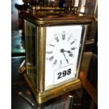 Brass carriage clock (French) working with key