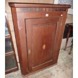 Victorian mahogany corner cupboard