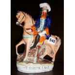 Staffordshire flatback figure - Tom King