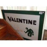 French enamel shop sign for "Valentine - belle peinture"