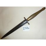WW2 British Fairbairn Sykes Commando knife or dagger (no sheath)