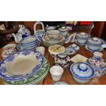 Quantity of assorted 20th c. blue and white Oriental porcelain