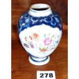 Early 19th c . Chinese porcelain small teapoy