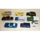 Corgi Toys diecast vehicles, mainly in very good condition. Models are 224 Bentley Continental