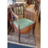 Georgian mahogany elbow chair