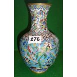 Chinese Cloisonné vase (A/F), 19cms tall