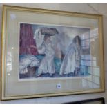 William RUSSELL FLINT, signed and stamped colour print of "Balance"