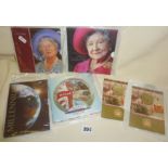 Royal Mint commemorative medals and coin sets, inc. crowns and a £5 coin