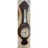 Oak cased wall barometer