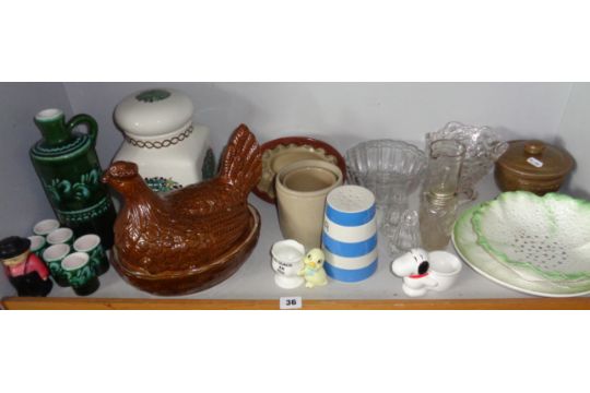 TG Green flour sifter, a lettuce drainer and other pottery and glass - Image 2 of 3