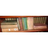 Good collection of fishing books, inc. three vols of "Fur, Feather and Fin" (1899, 1906 and