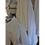 Vintage clothing:- Large collection of Victorian and Edwardian children's nightgowns/christening