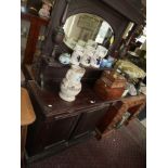 Victorian mahogany mirror-back chiffonier