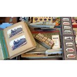 Large quantity railway related ephemera, albums containing postcards, photographs, old bus
