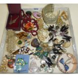 Collection of vintage costume jewellery