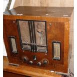 GEC Marconi valve radio in wooden case