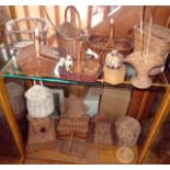 Large collection of sewing and other baskets (22)