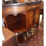 Late Victorian inlaid mahogany chiffonier