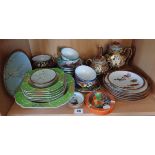 Collection of assorted Japanese china, inc. Satsuma teapot, egg shell tea cups, etc.