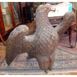 Large 18th c. German carved oak eagle from a pulpit of a St. Marks church