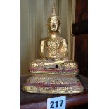 19th century Tibetan gilt bronze Buddha, 19cms