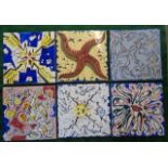 Set of six ceramic tiles - "La Suite Catalane", designed by celebrated Surrealist artist Salvador