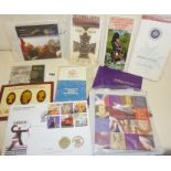Royal Mint Commemorative Medallions, Crowns, coin collections, FDC etc