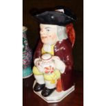 Early 19th century Staffordshire Toby Jug, approx 24cms high