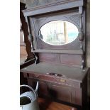 Victorian mahogany chiffonier with mirror back