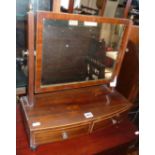 Edwardian mahogany vanity mirror with drawer under