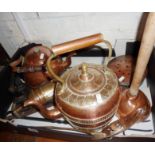 Copper kettles, chestnut roasters, washing dolly, fire extinguisher etc