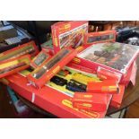 Hornby Railways Flying Scotsman set, Express Freighter set, a Triang Hornby Freightliner Depot