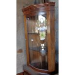 Bowfronted corner cabinet