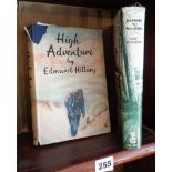 High Adventure Edmund Hillary, 1st Edition, pub. Hodder & Stoughton, 1955, with dust jacket and