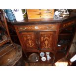 Late Victorian inlaid mahogany chiffonier