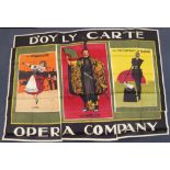 Large billboard poster (in sections) by Dudley Hardy for D'Oyly Carte productions