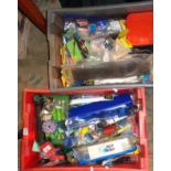 Two crates of fishing tackle