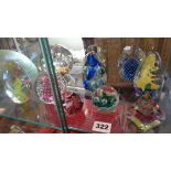 Collection of assorted glass paperweights (10)
