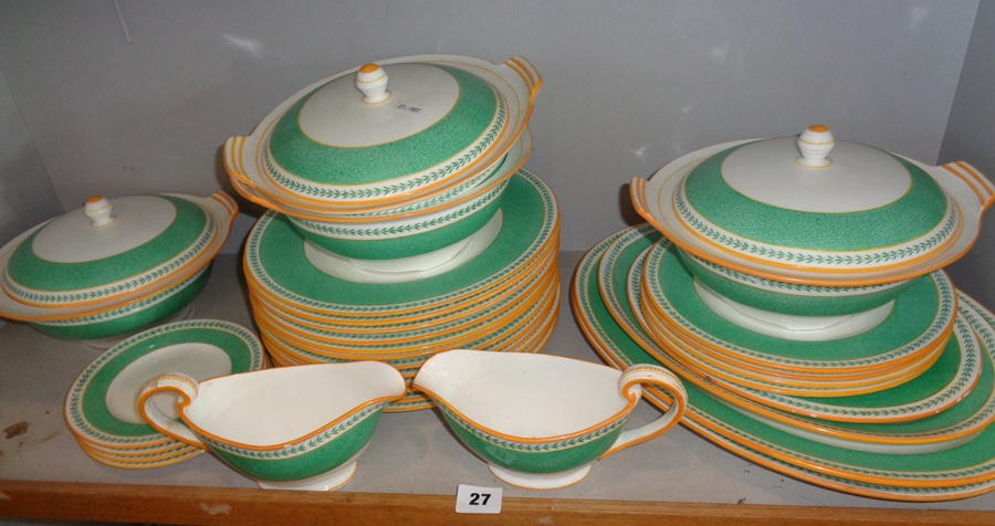 Minton dinner service, inc. 4 tureens, 4 meat platters, many plates and 2 gravy boats