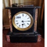 Victorian marble mantle clock