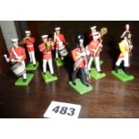 Die-cast military band figures