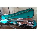 Violin (14") in case with bow