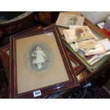 Railway cigarette card albums by Wills, cabinet cards, Victorian photographs, greetings cards etc