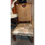 1930s nursing chair with canework back