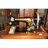 Edwardian Frister & Rossmann hand sewing machine