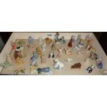 Good collection of assorted Wade Whimsies including Disney Hatbox figures