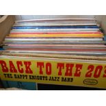 Box of Jazz & vinyl LPs