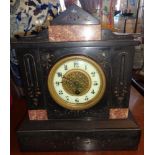 Victorian marble mantle clock